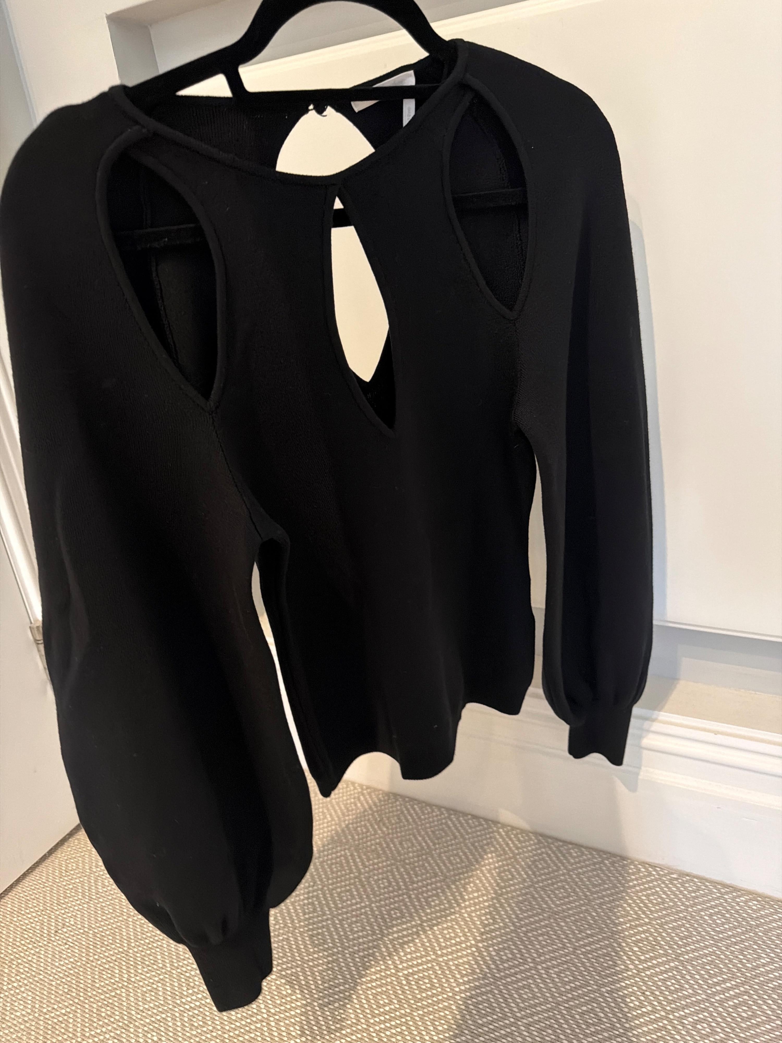 Chloe Black Cutout Jumper