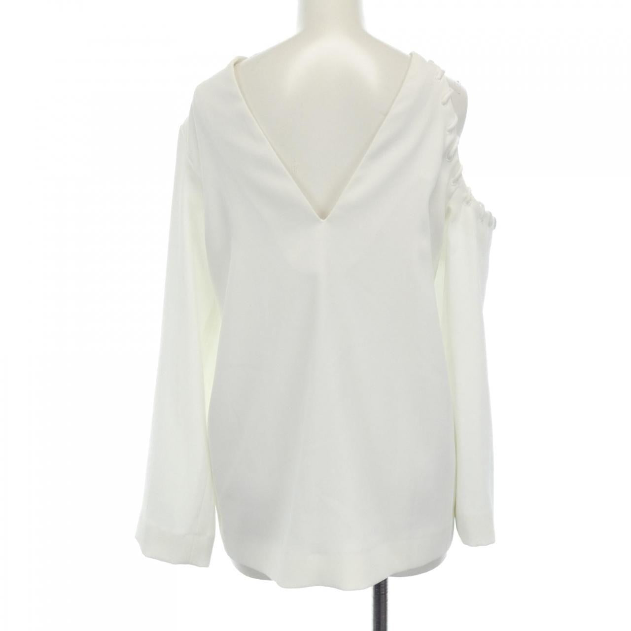 Ivory crepe blouse