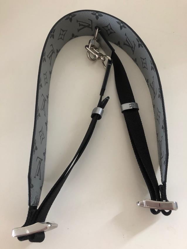 Louis Vuitton Silver & Black Keepall Shoulder Strap