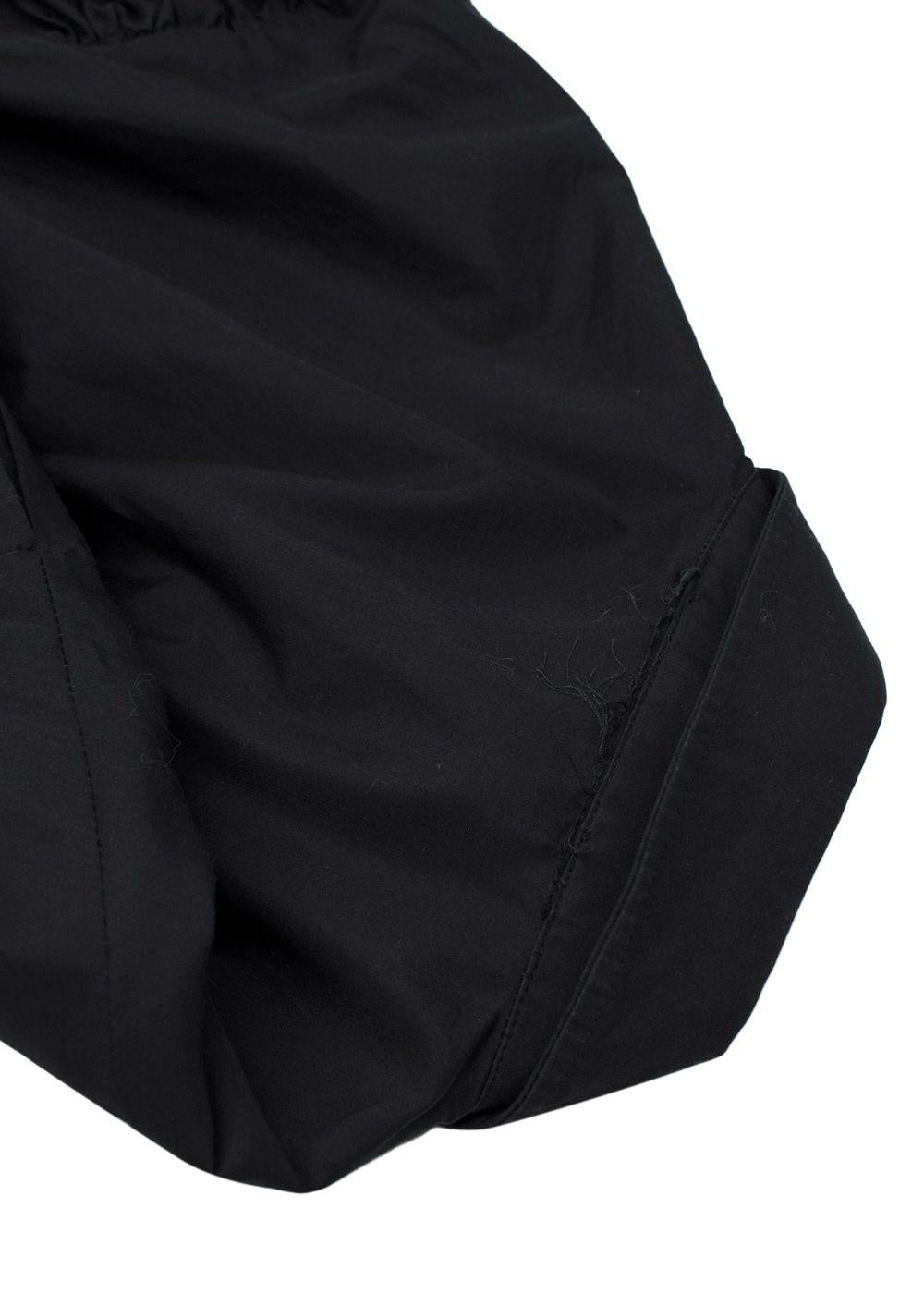 Simone Rocha Black Cotton Poplin Midi Dress