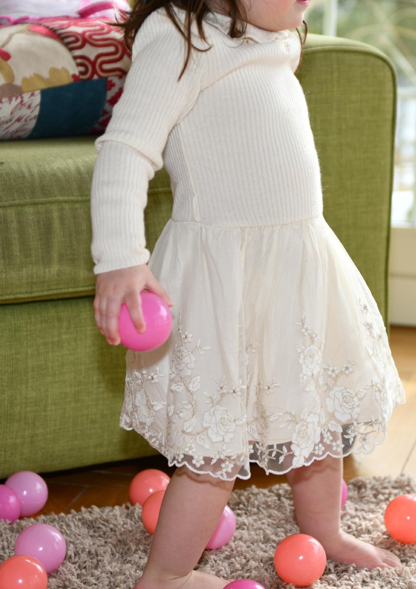 BLUMARINE Baby Dress Cream and gold 18 24 m