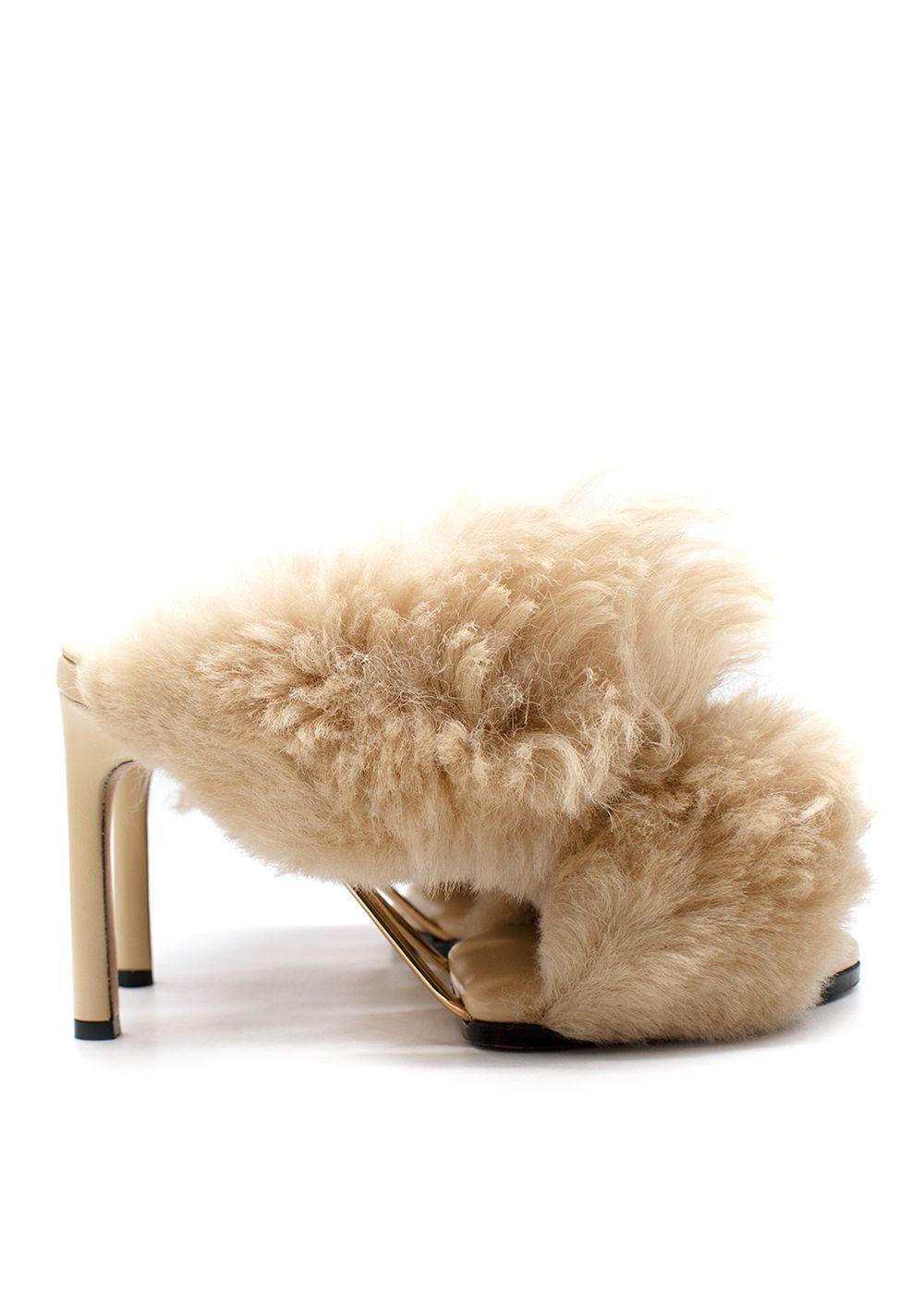 Bottega Veneta The Curve Shearling Sandals