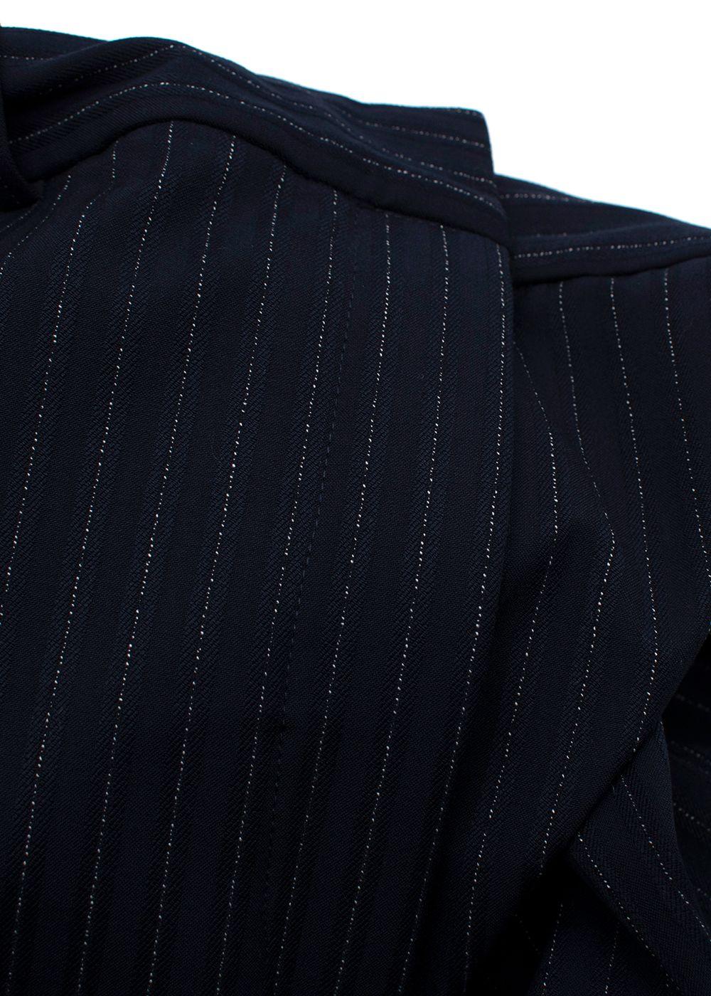 Veronica Beard Navy Pinstripe Trousers