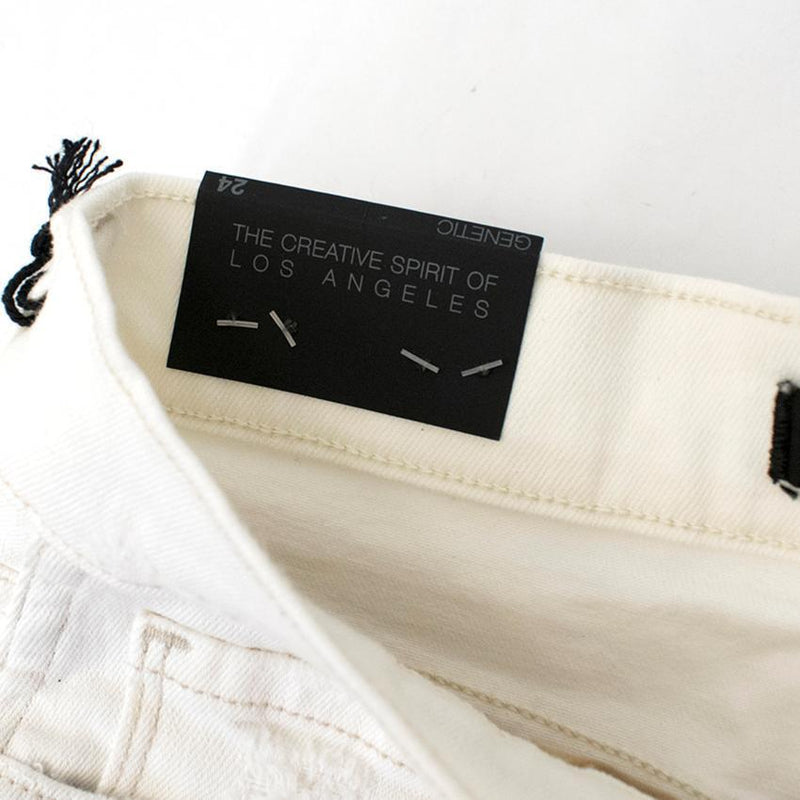 Genetic White Distressed Jeans