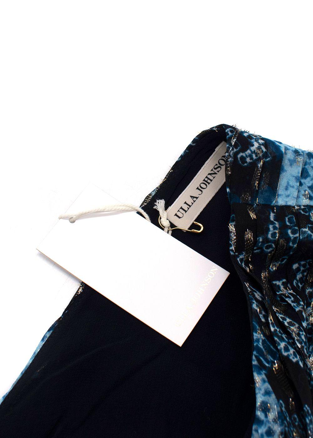 Ulla Johnson Adora Sky Blue Silk Maxi Dress