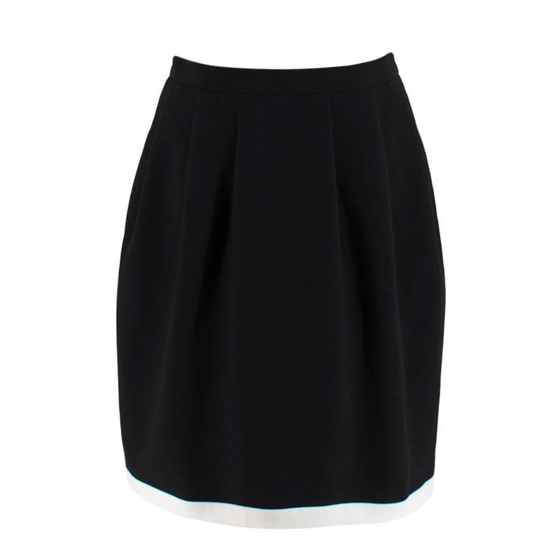 Raoul Black Knee Length Trapeze Skirt