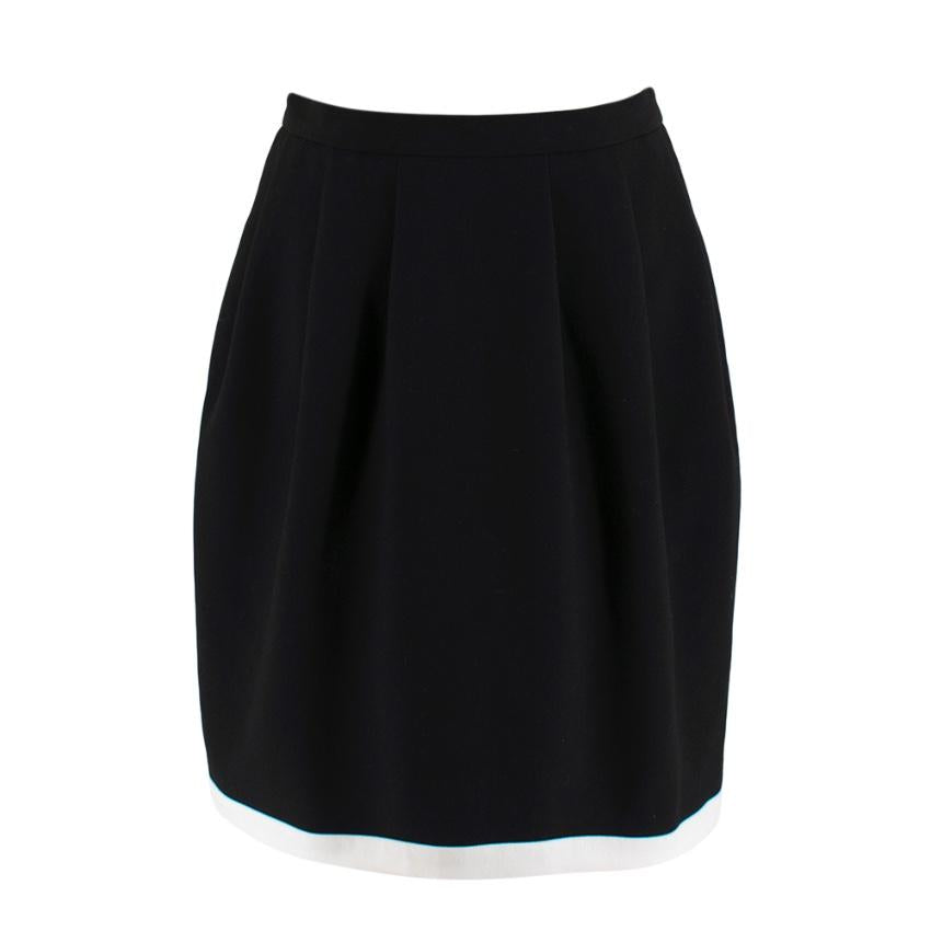 Raoul Black Knee Length Trapeze Skirt