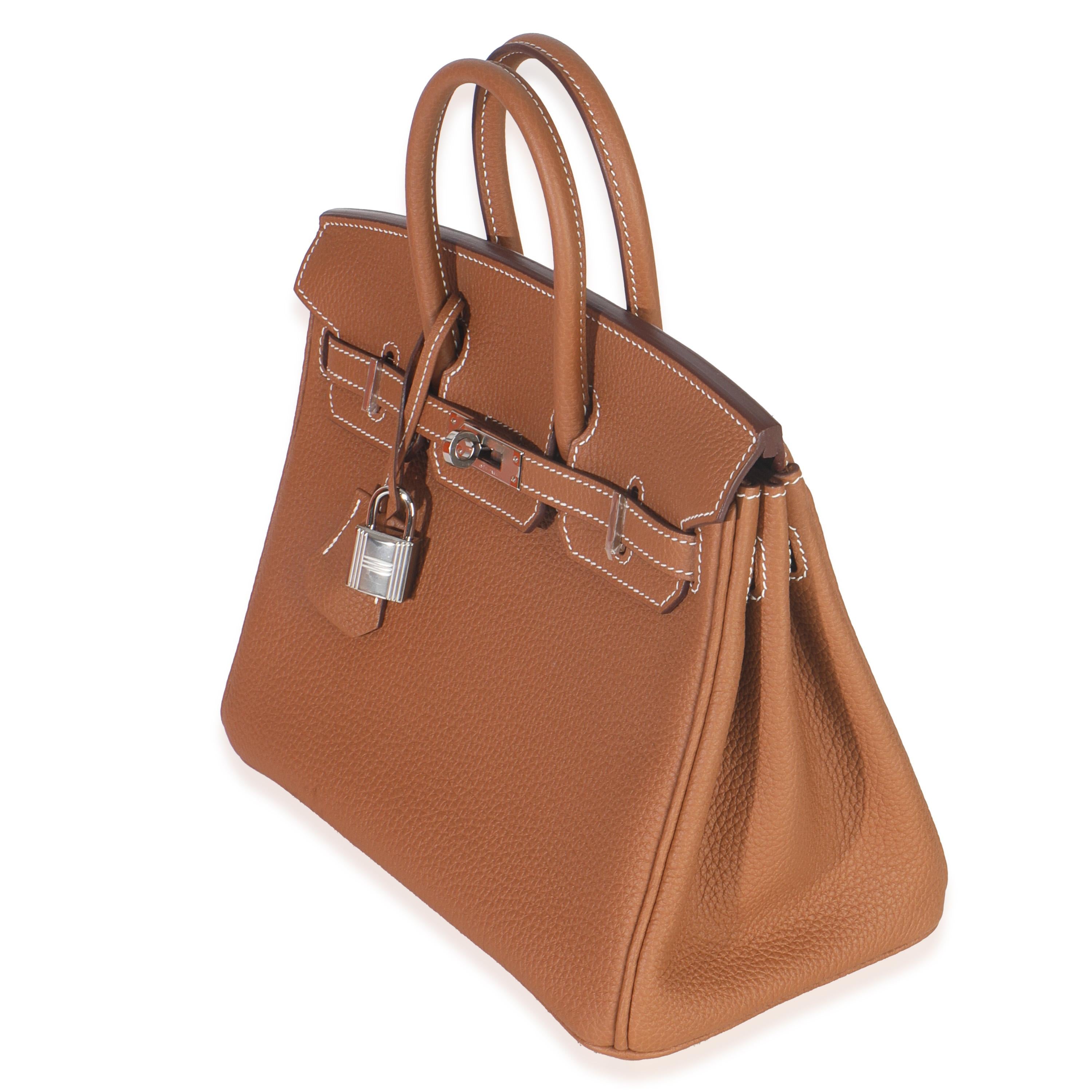 Hermès Togo Birkin 25 PHW Gold