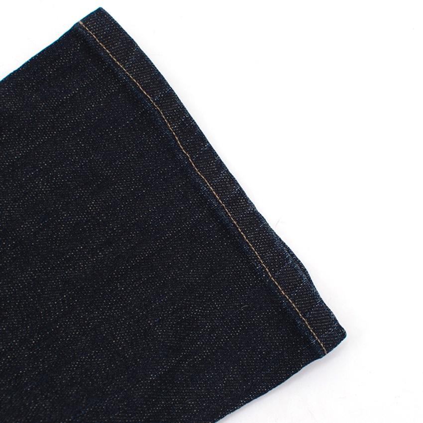 The Great dark denim washed straight jeans
