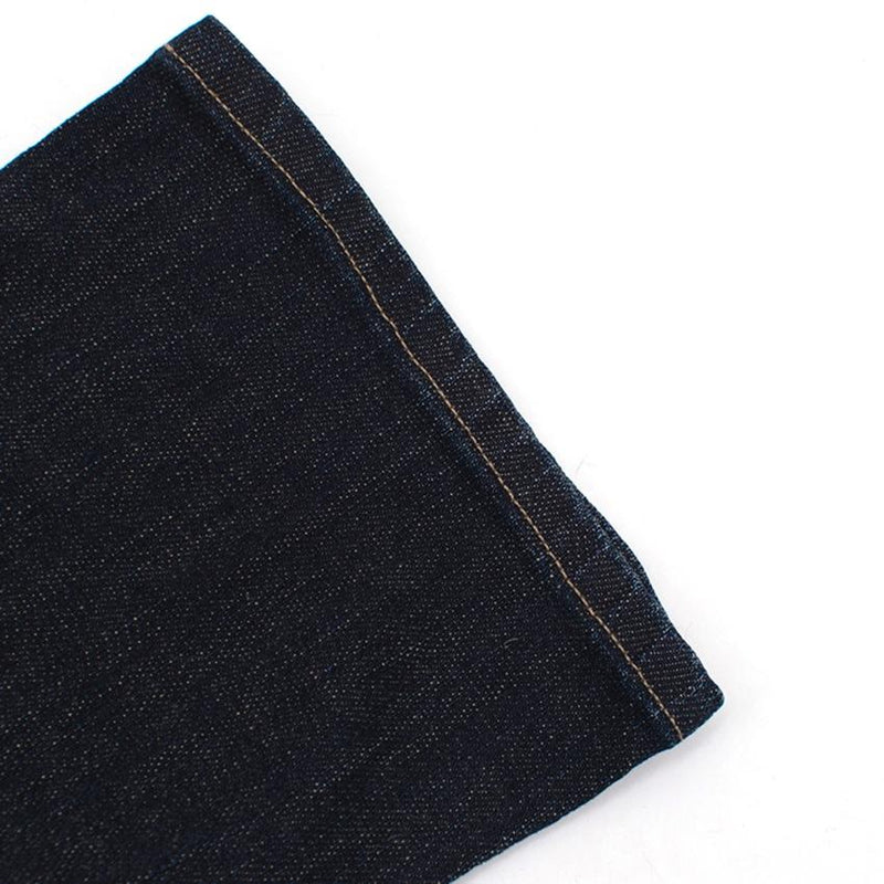 The Great dark denim washed straight jeans