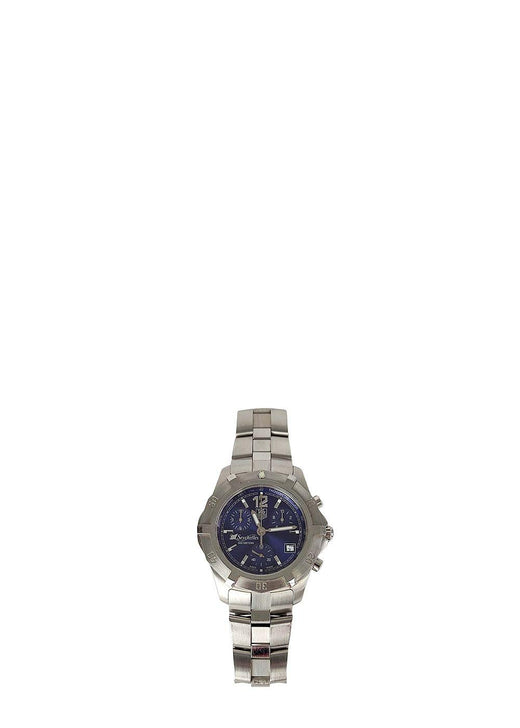 Blue ceramic & stainless steel Seychelles bracelet watch