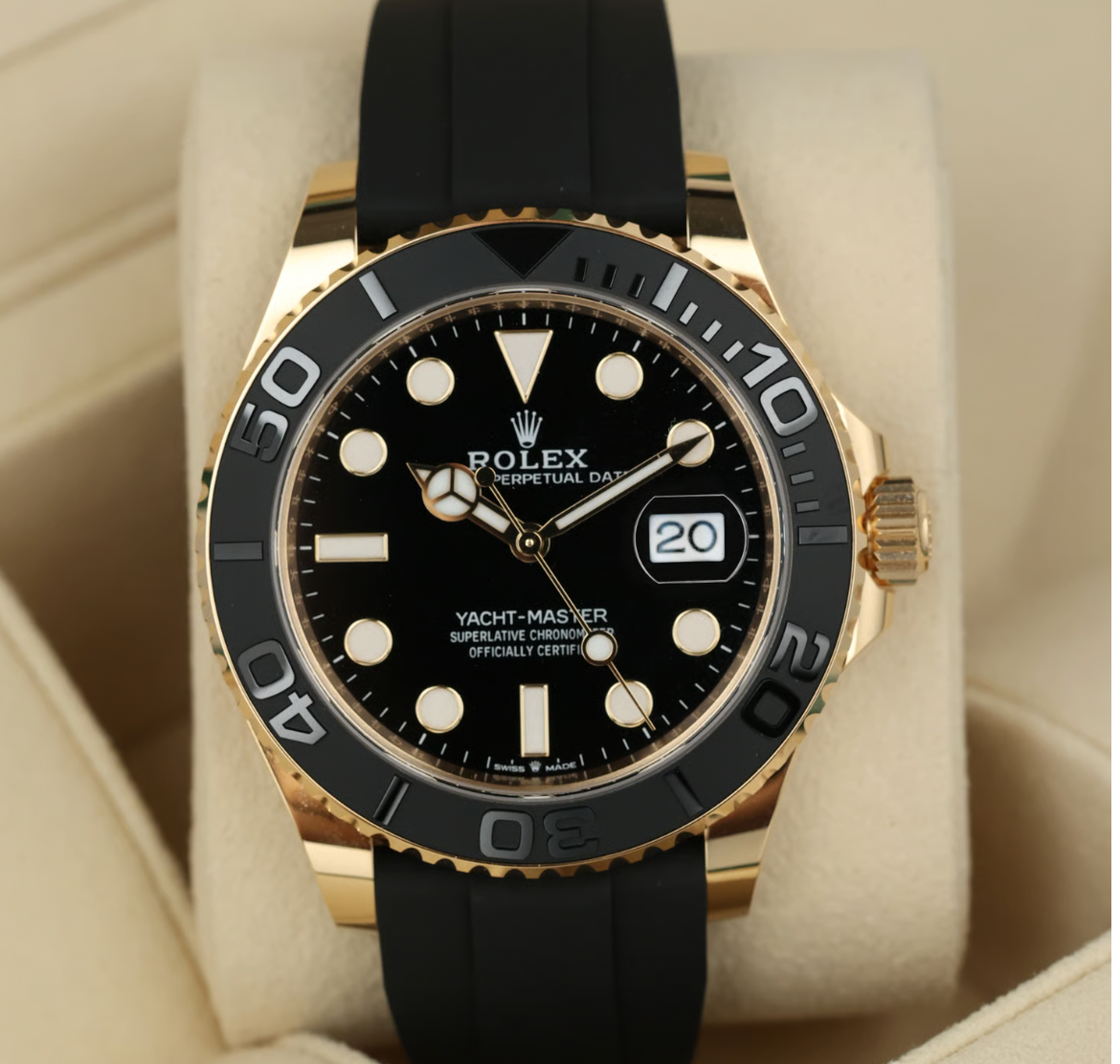Rolex  Black Oyster Perpetual Date Yacht-Master 42mm Watch