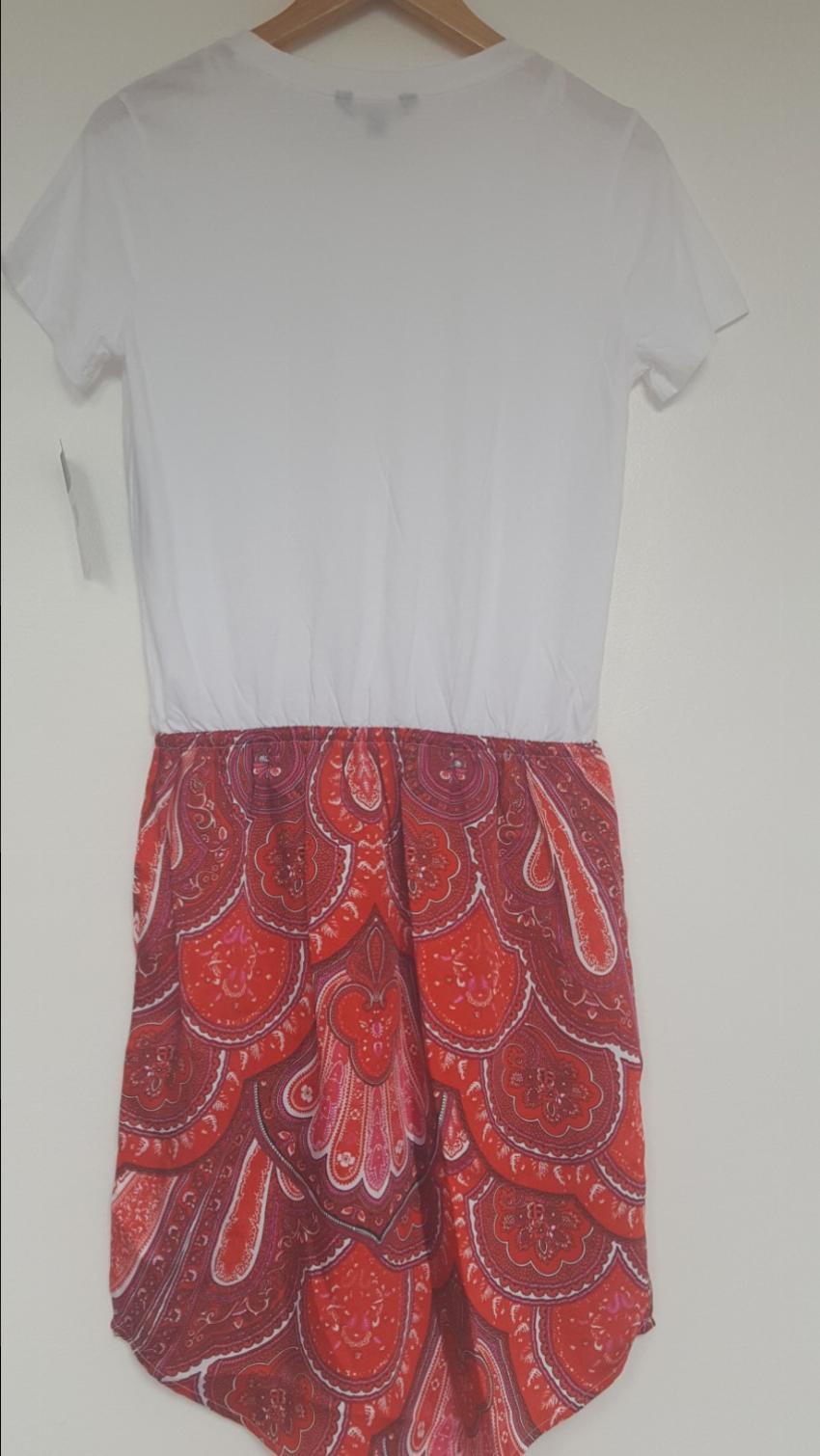 Lauren Ralph Lauren Marlana Mixed Media Paisley Print Shirtdress