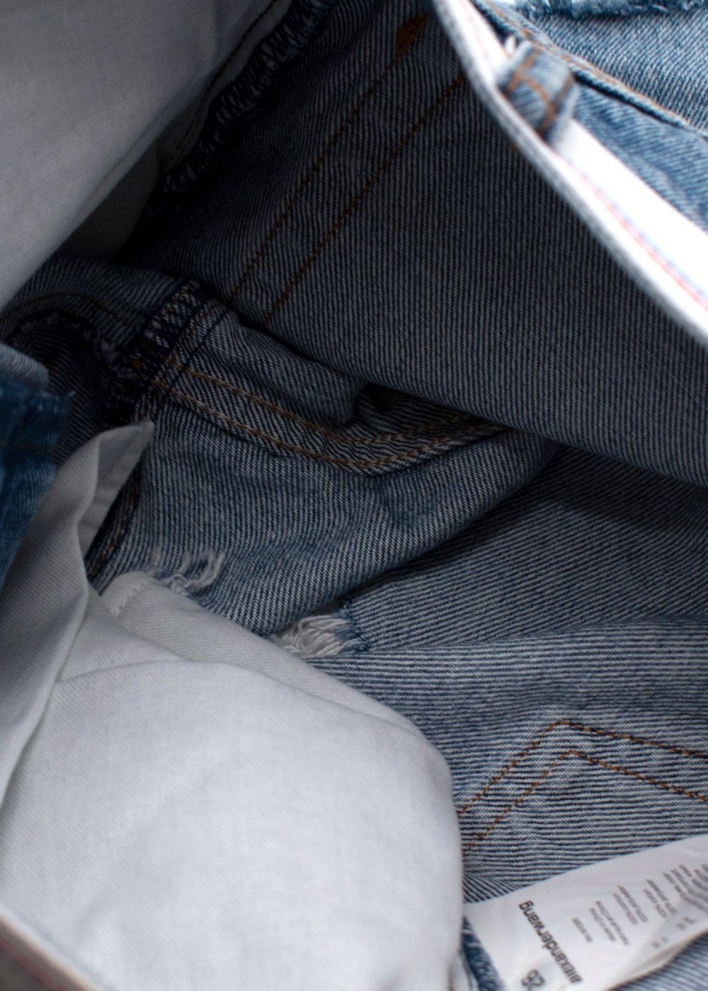 Alexander Wang Denim Shorts with Branded Waistband