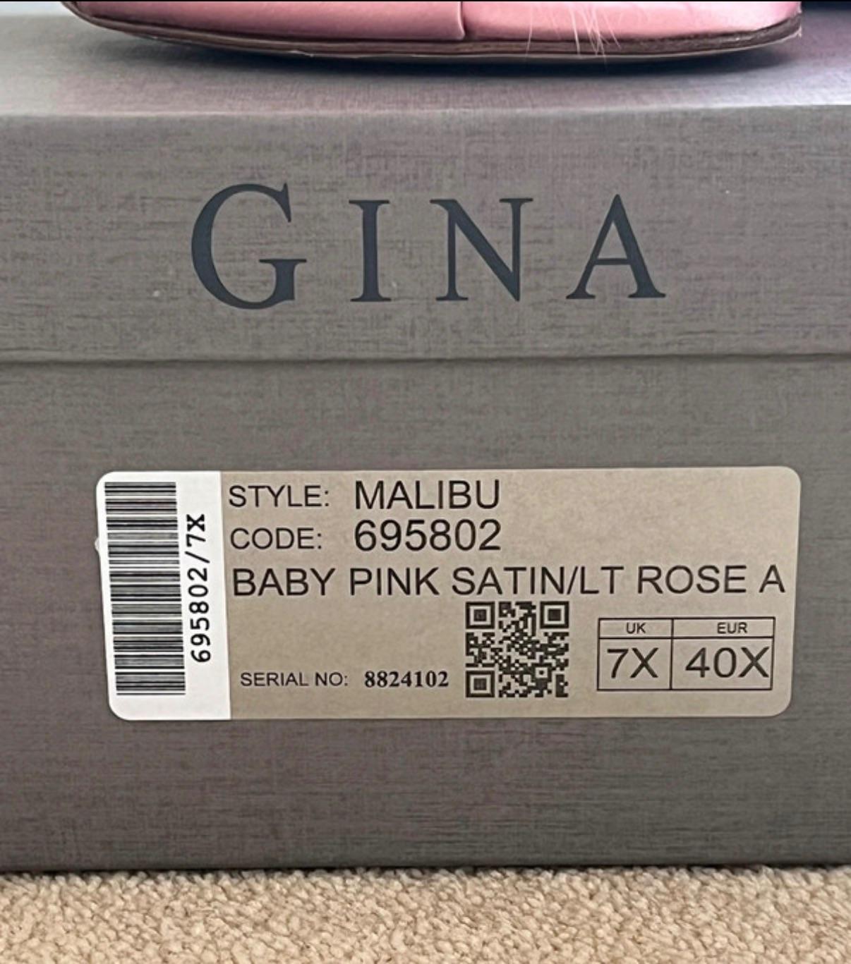 Gina Pink Satin Malibu Mules