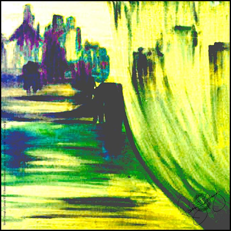 Rosemary Goodenough River Through a Curtain VIII Silk Pocket Square