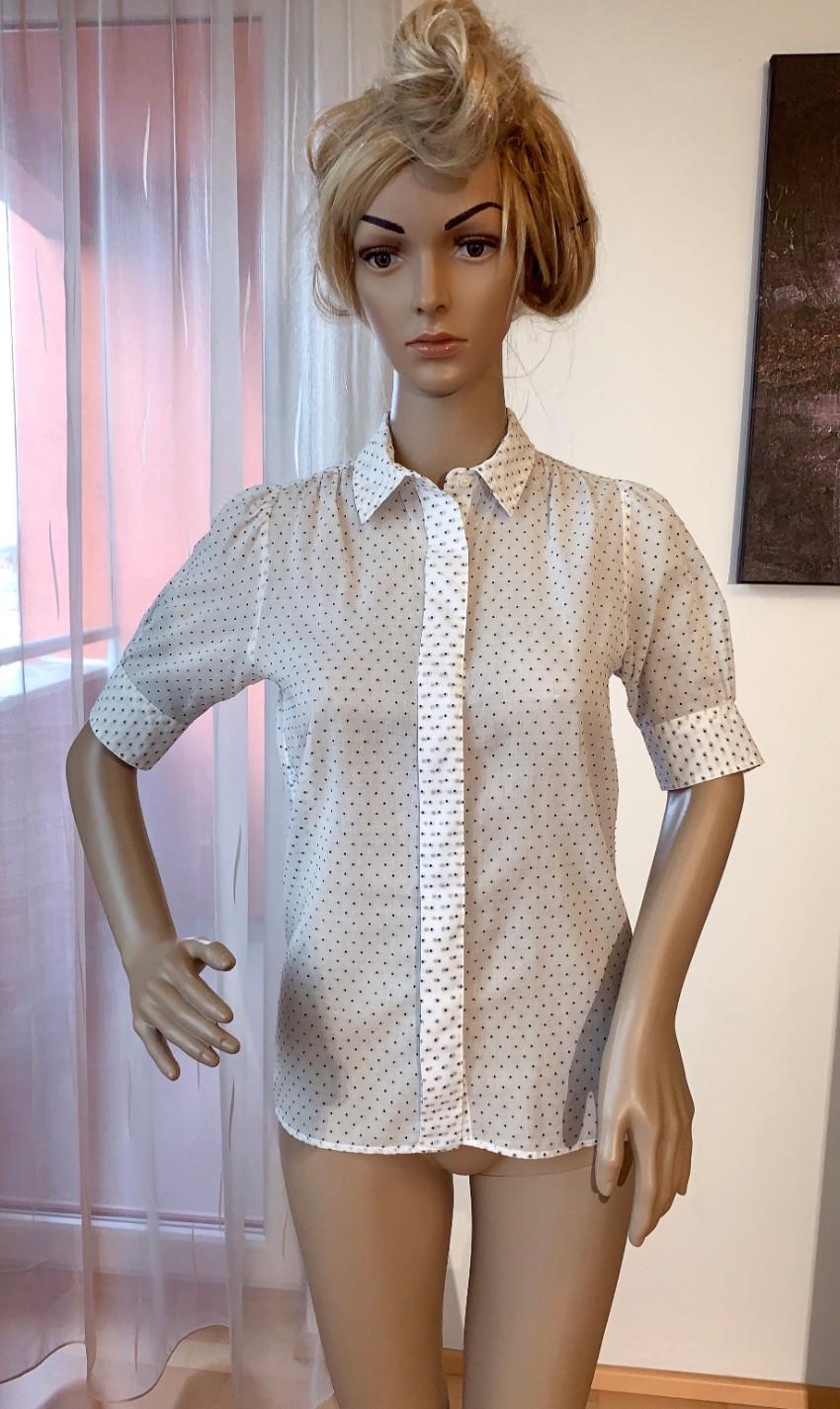 MIH Jeans Dotted White Blouse