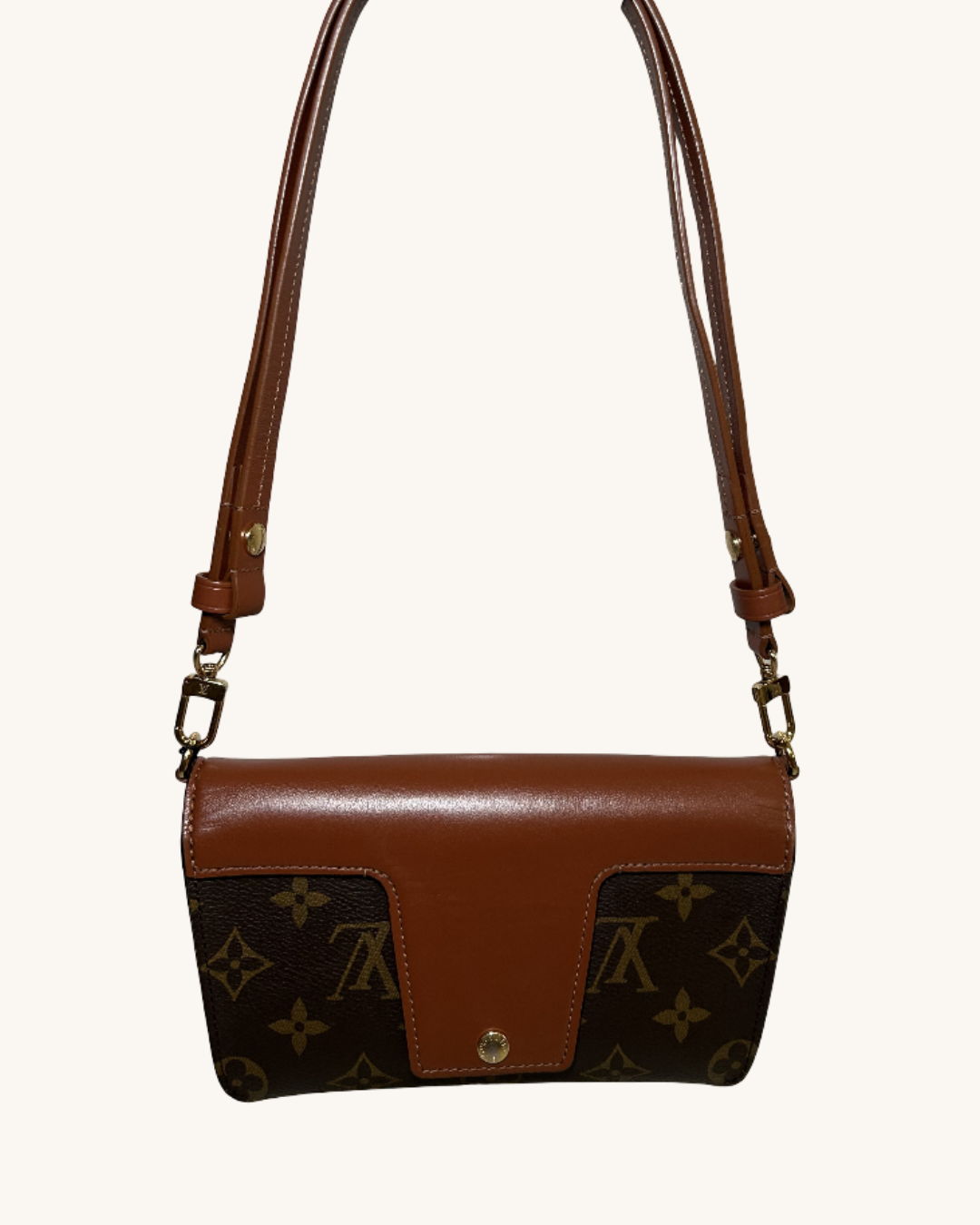 Louis Vuitton Coated Canvas And Leather Bag