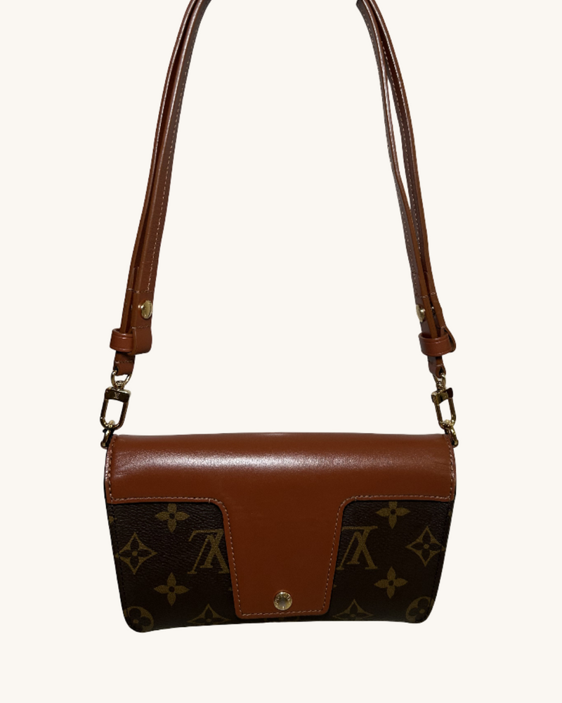 Louis Vuitton Coated Canvas And Leather Bag