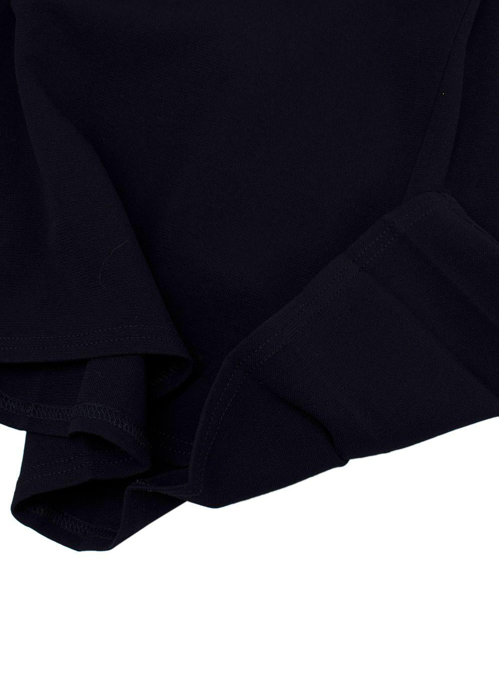 Balmain Navy Blue Midi Skirt