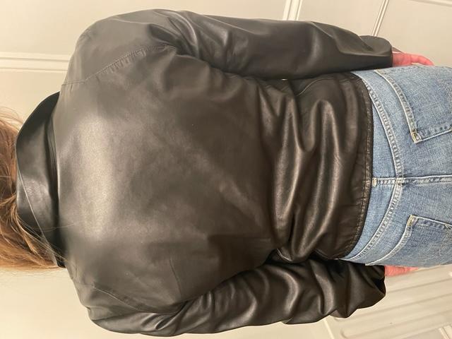 Gucci Black Belted Leather Jacket
