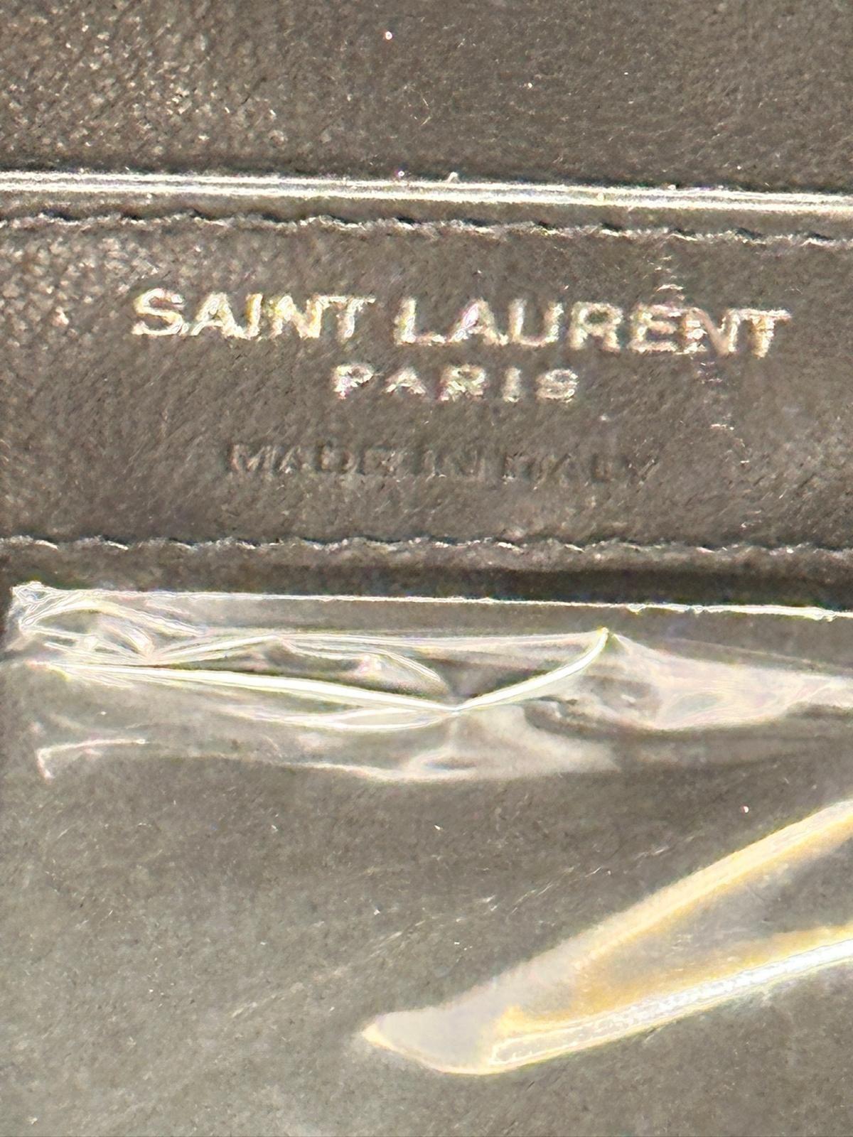 Saint Laurent Black Patent Leather Box Bag