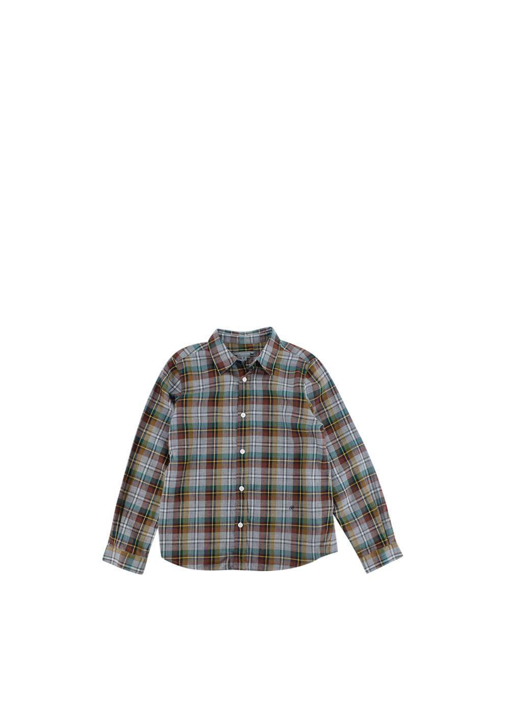 Blue & Green Plaid Flannel Shirt