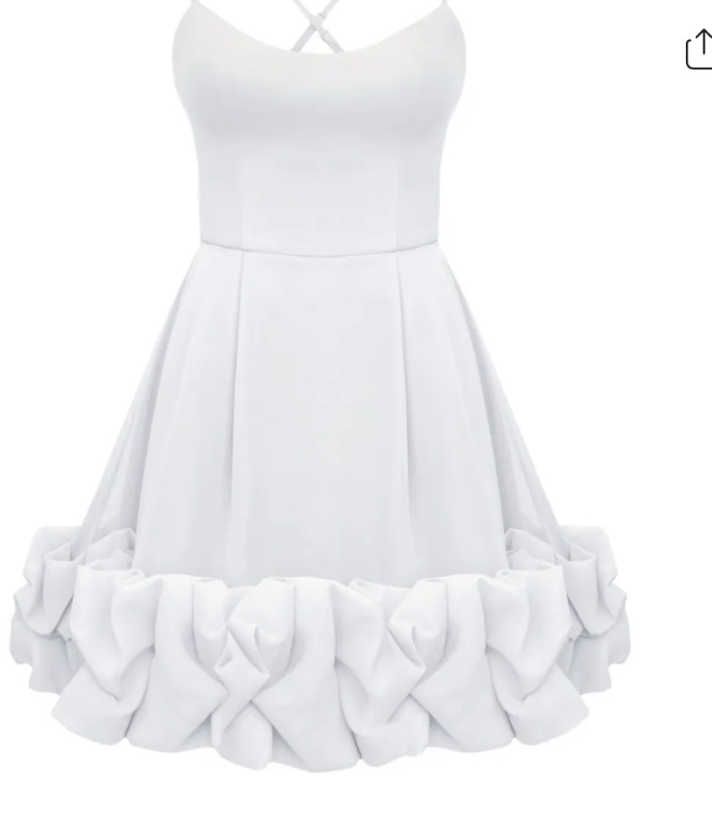 Post Meridiem White Strapless Mini Dress