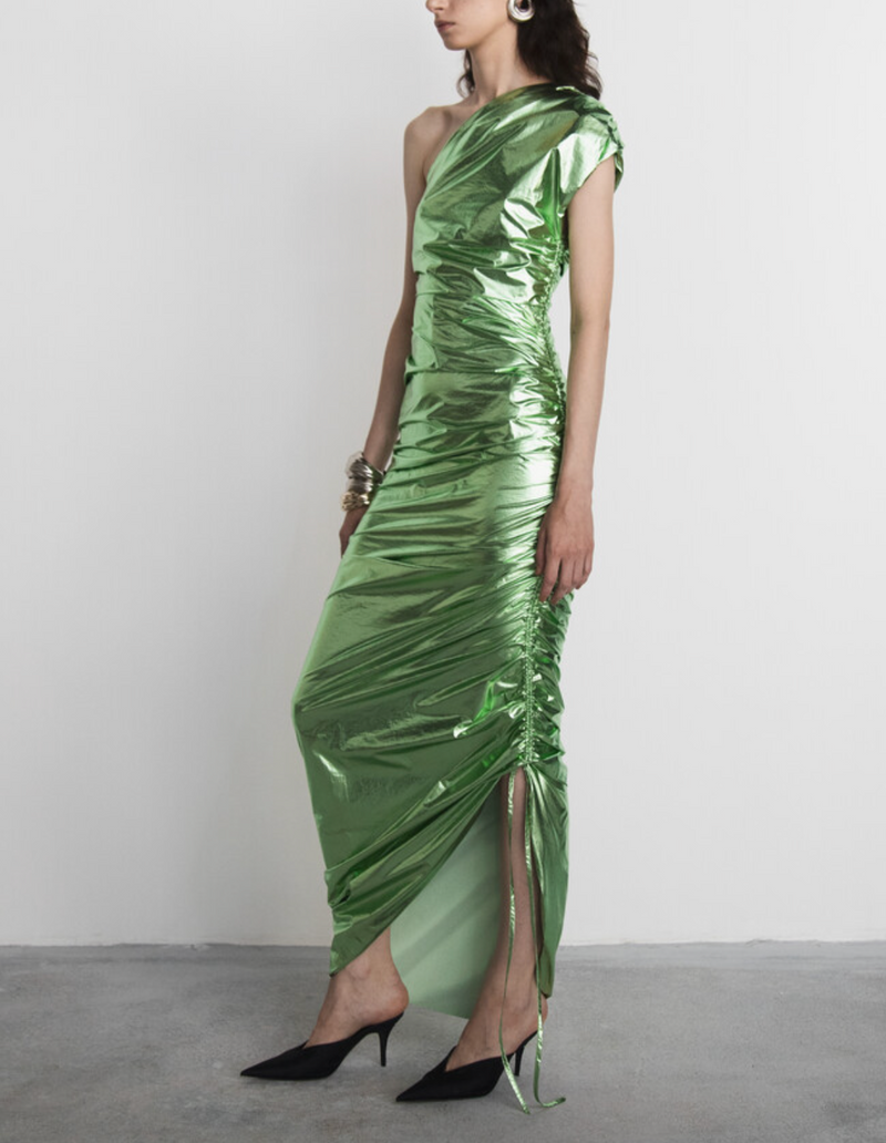 Sandra Mansour Grace Metallic One Midi Dress