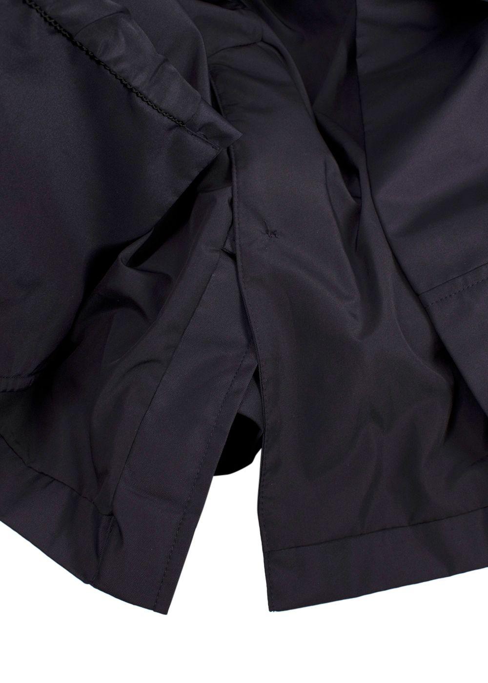 Armani Collezioni Dark Purple Water Resistant Trench Coat