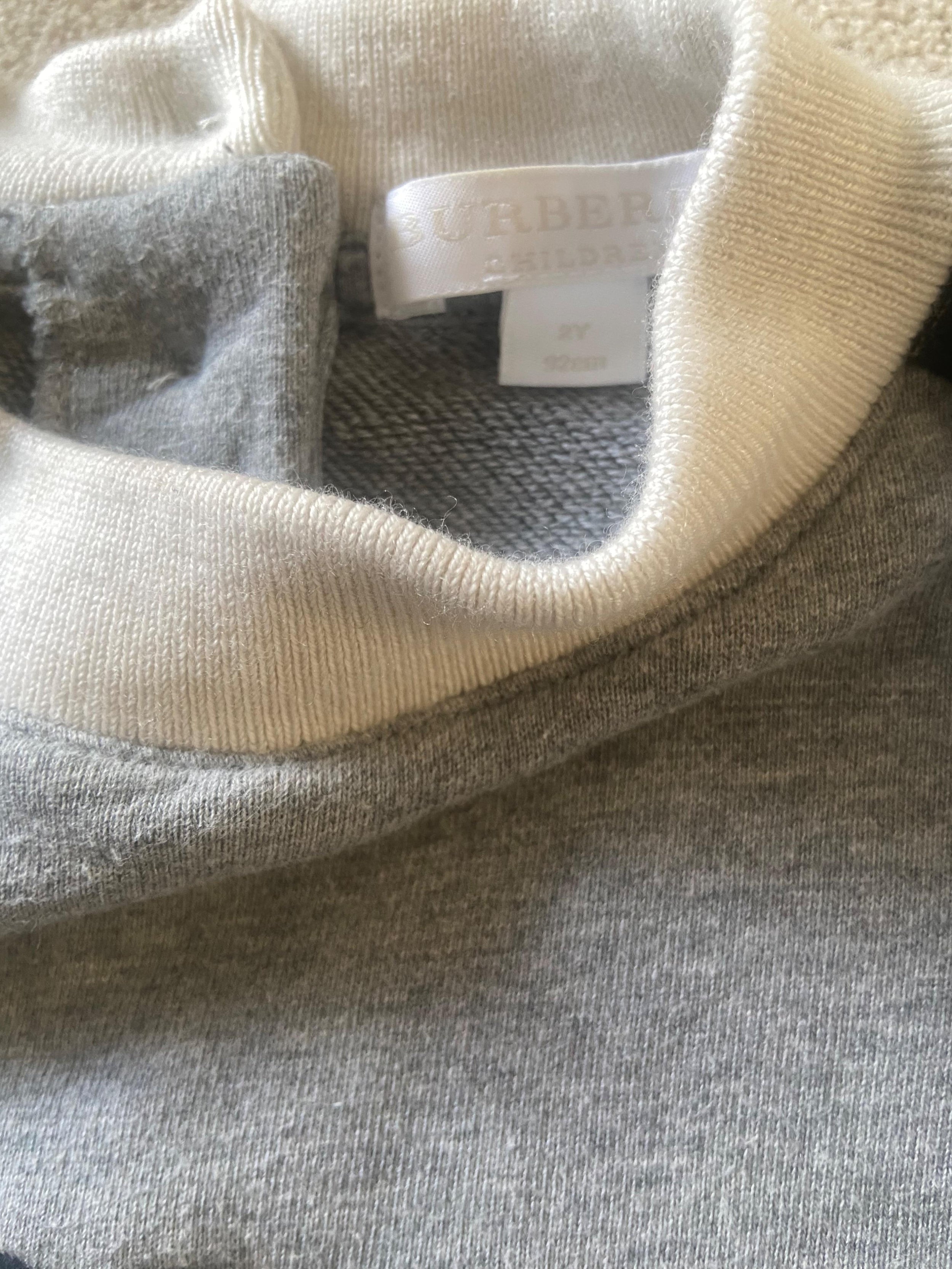 Kids Grey Cotton Sweatshirt