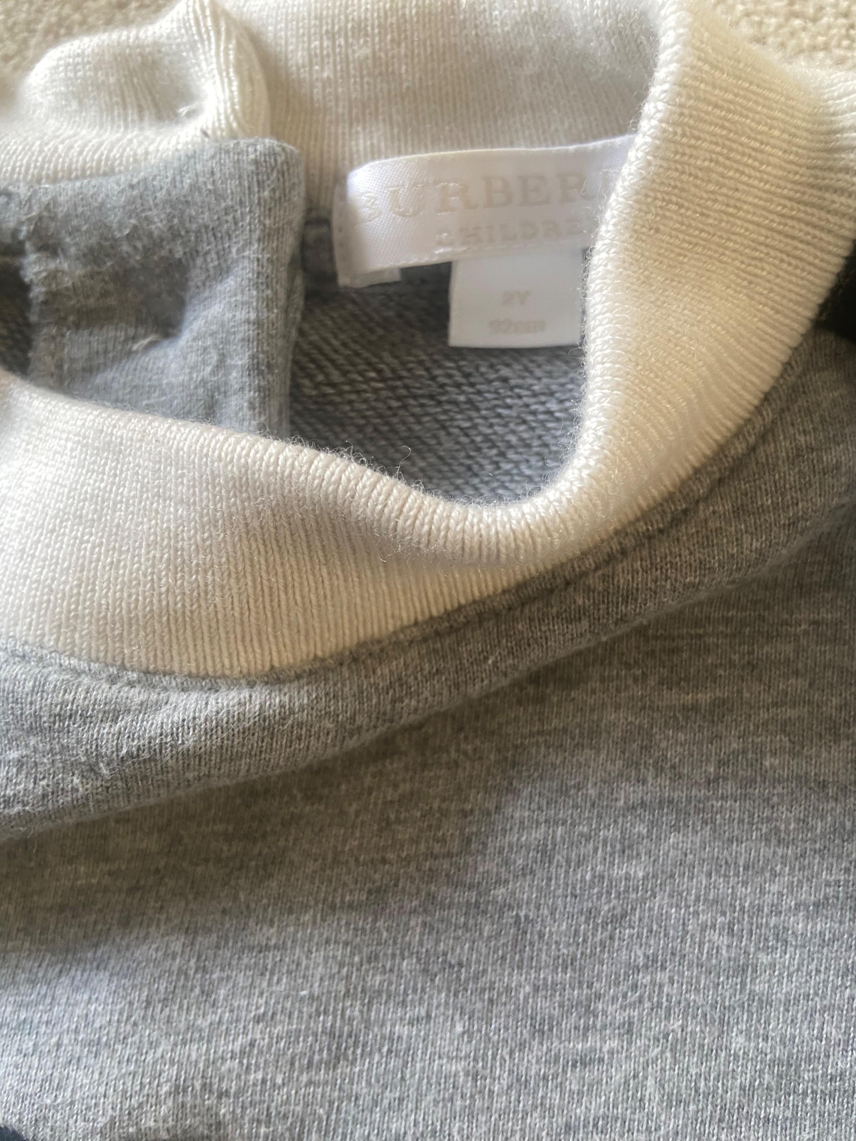 Kids Grey Cotton Sweatshirt