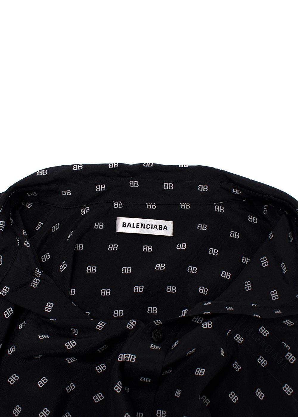 Balenciaga Black Monogram Shirt