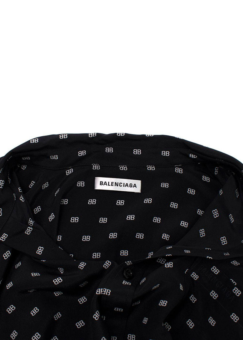 Balenciaga Black Monogram Shirt