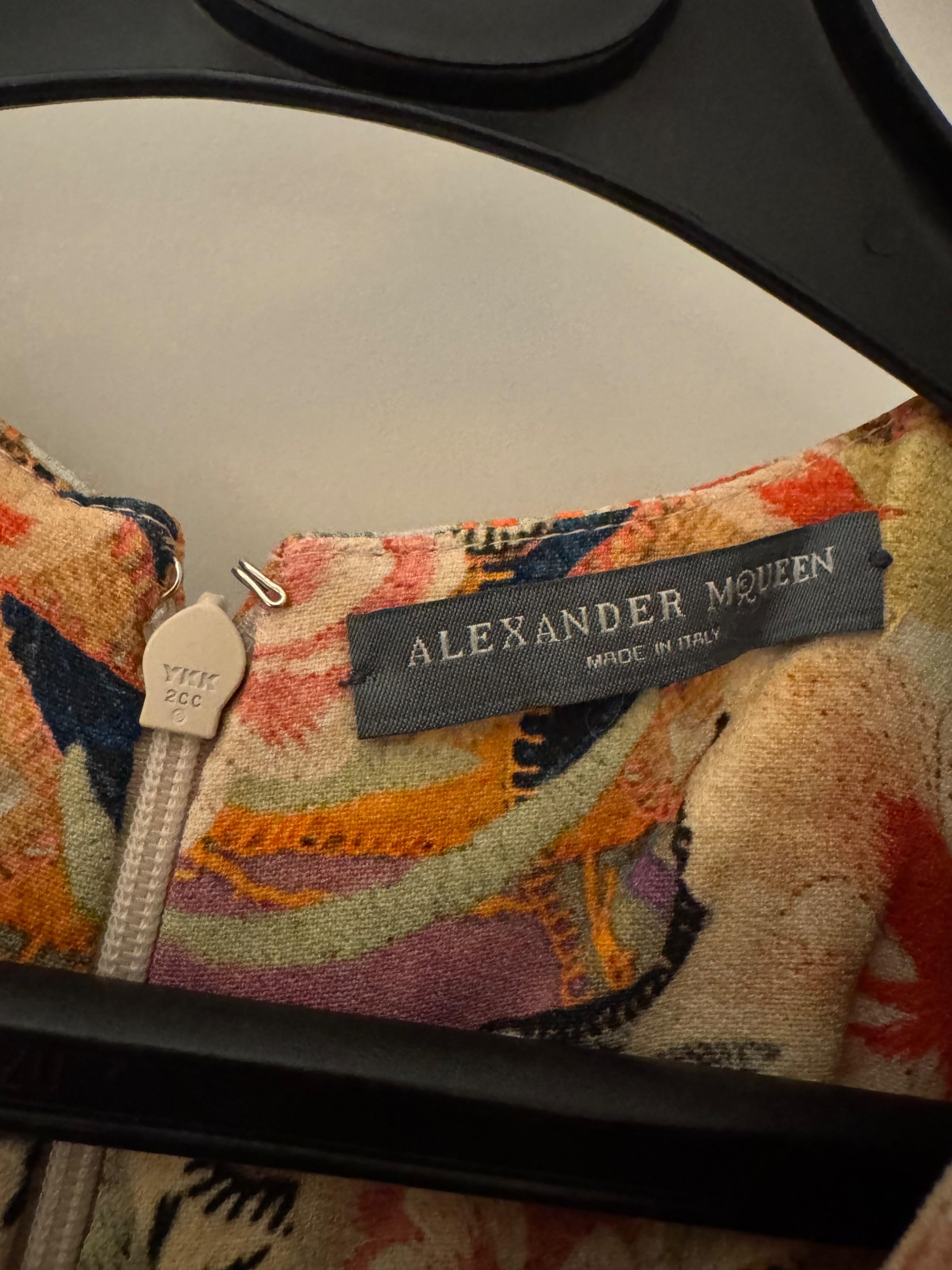 Alexander McQueen Floral Peplum Top