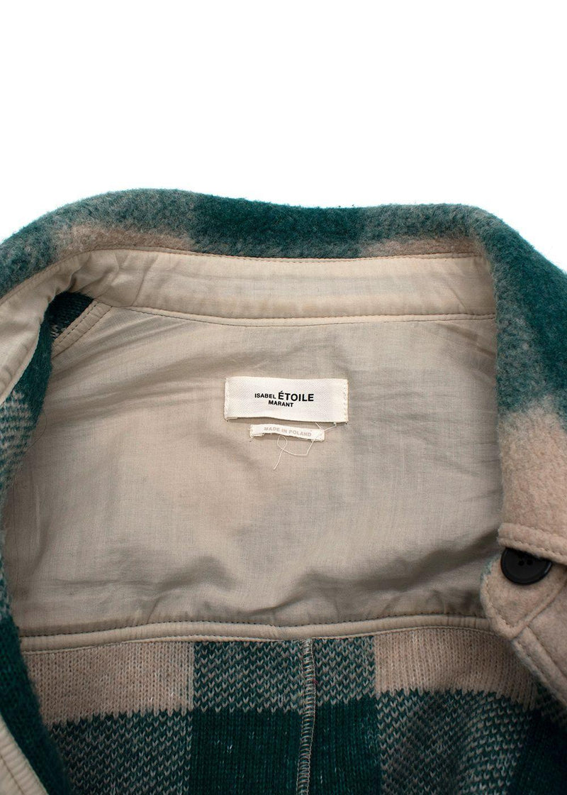 Isabel Marant Green Harveli Short Checked Jacket