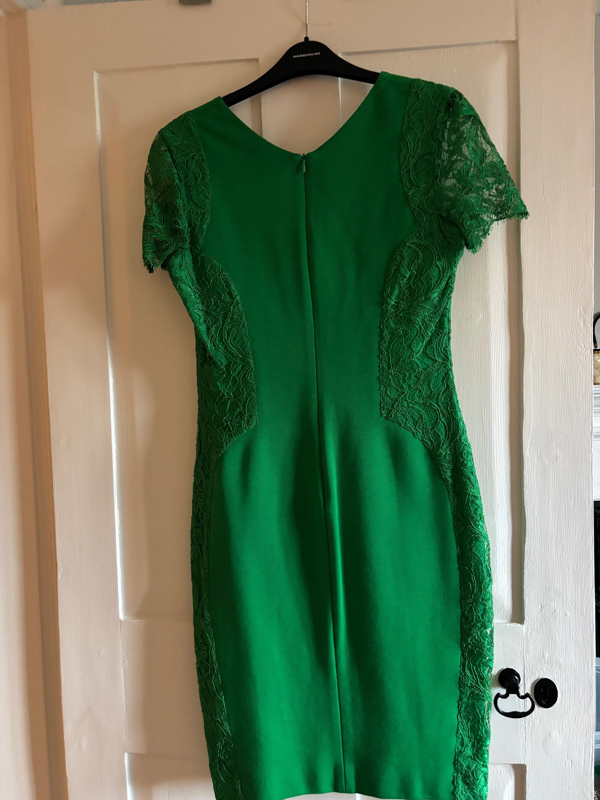 Pucci Emerald Green Lace Trim Dress