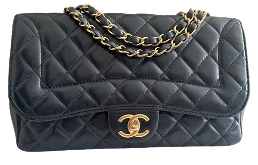 Chanel Midnight Blue Lambskin Single Flap Bag