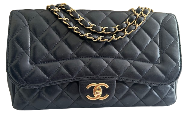 Chanel Midnight Blue Lambskin Single Flap Bag