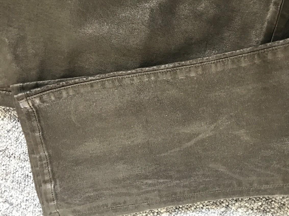 Goldsign gold leather trousers