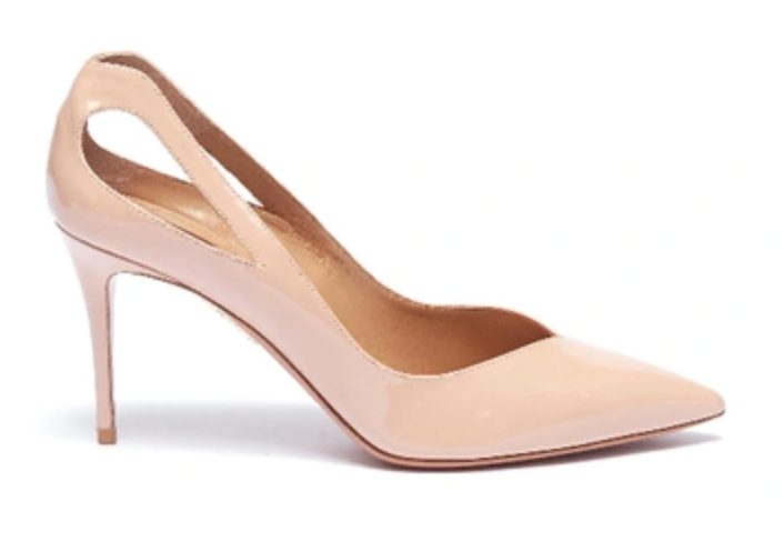 Aquazzura Nude Court Heels