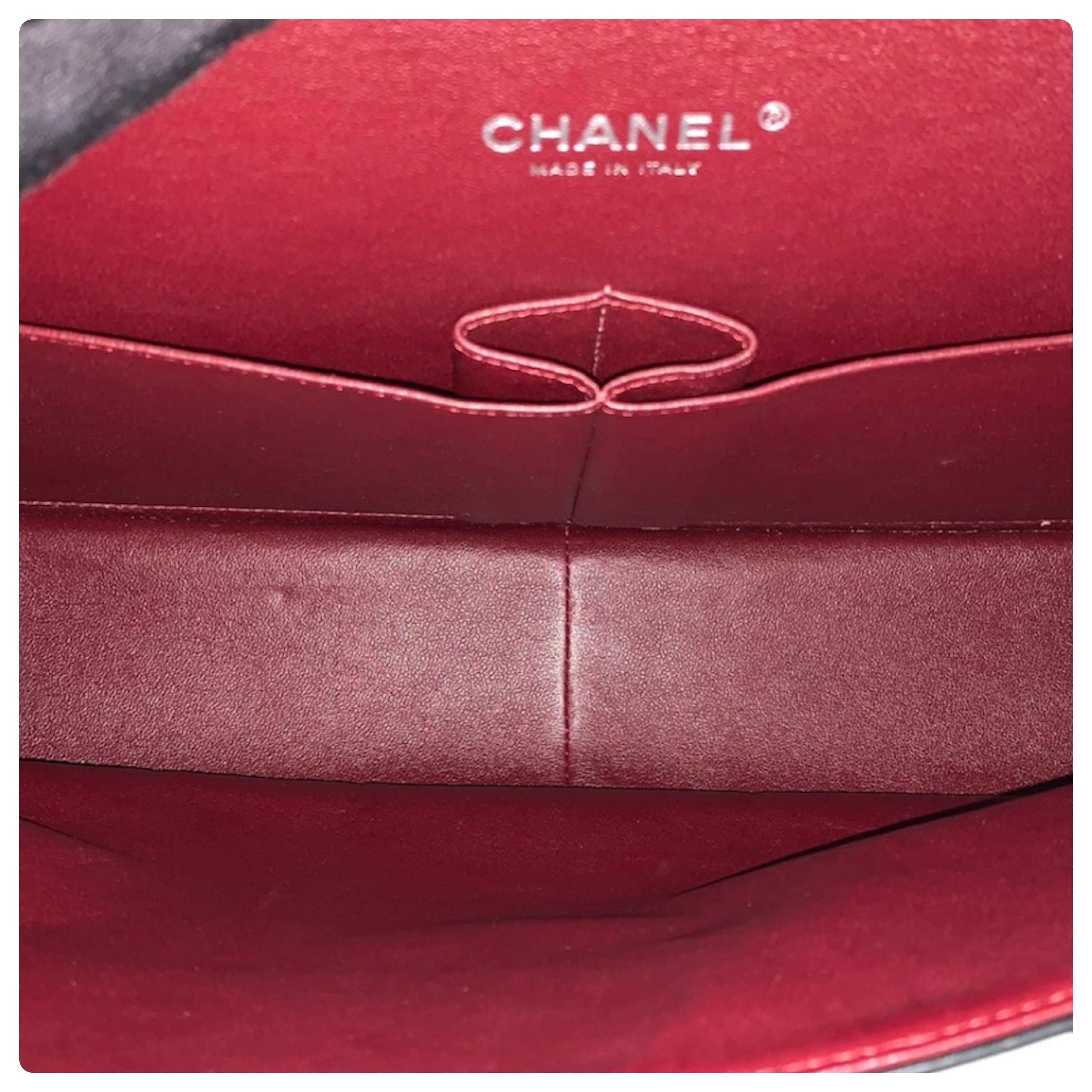 Chanel Black Lambskin Maxi Double Flap Bag