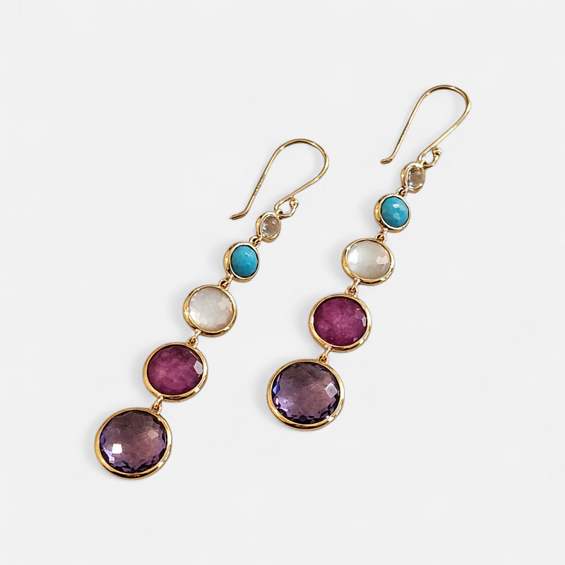 Ippolita Multi Gem Lollipop Earrings