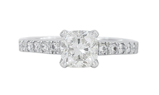 Verde 1ct IGI Certified Lab-grown Cushion Cut Diamond Ring