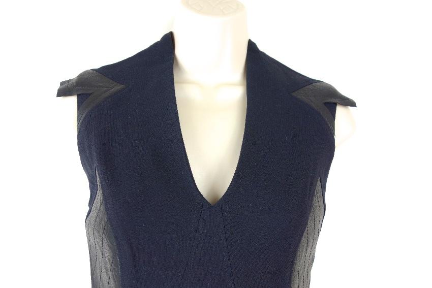 Helmut Lang contrast-panel dress