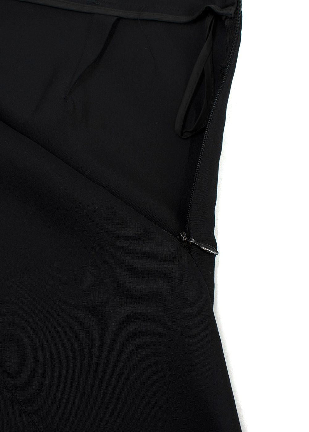 Gucci Black Silk Blend Midi Skirt