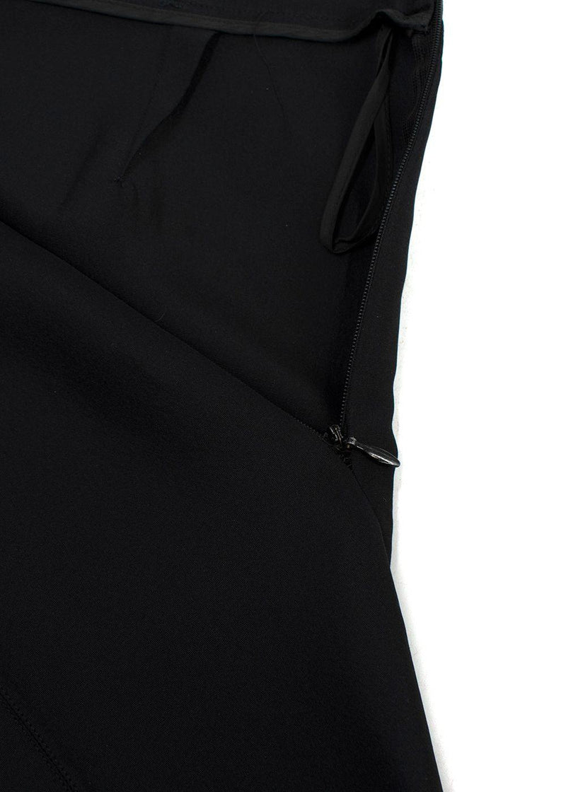 Gucci Black Silk Blend Midi Skirt