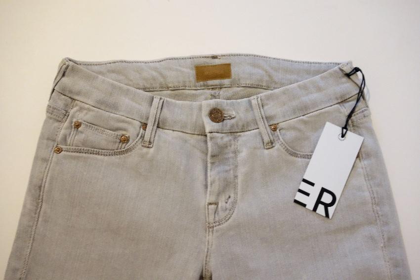Mother The Looker Grey Skinny Jeans