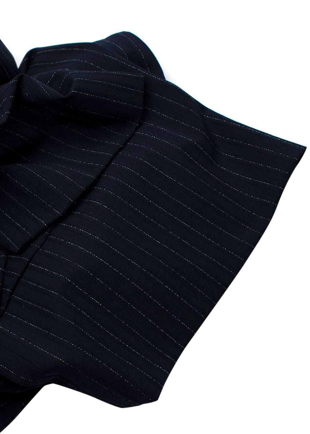 Veronica Beard Navy Pinstripe Trousers