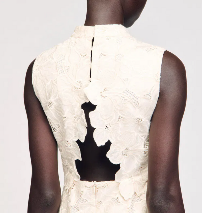 Sandro Guipure Lace Mini Dress